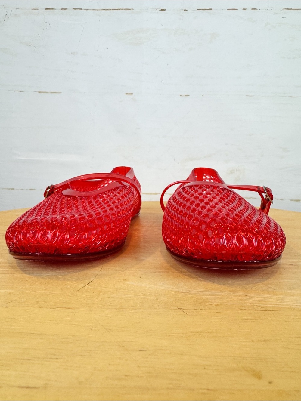 Intentionally Blank, Red Maryjane Jelly Shoes, 9 NWOT - Picture 6 of 12
